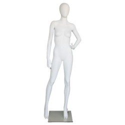 used contemporary Style Egg Head Female Mannequin -SFW53E-WT