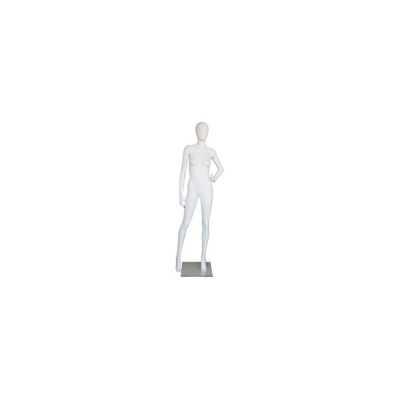 used contemporary Style Egg Head Female Mannequin -SFW53E-WT