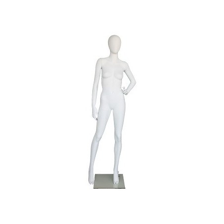 used contemporary Style Egg Head Female Mannequin -SFW53E-WT