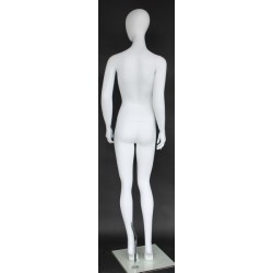 USED contemporary Style Egg Head Female Mannequin -SFW56E-WT