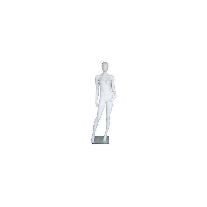 used white Egg Head Female Mannequin -SFW60E-WT