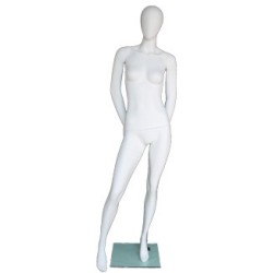 USED white Egg Head Female Mannequin -SFW64E-WT