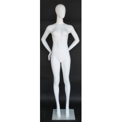 USED Contemporary Style Egg Head Female Mannequin -SFW66E-WT