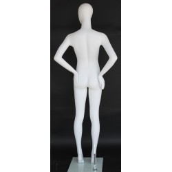 USED Contemporary Style Egg Head Female Mannequin -SFW66E-WT