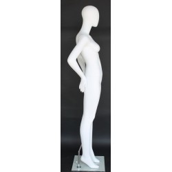 USED Contemporary Style Egg Head Female Mannequin -SFW66E-WT