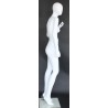 USED White Egg Head Female Mannequin -SFW68E-WT