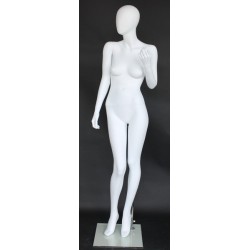USED White Egg Head Female Mannequin -SFW68E-WT