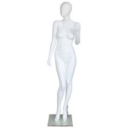 USED White Egg Head Female Mannequin -SFW68E-WT