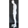 USED 6 ft 3 in Male Mannequin Egg head Matte white -SFM41E-WT