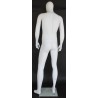 USED 6 ft 3 in Male Mannequin Egg head Matte white -SFM41E-WT