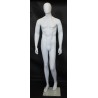 USED 6 ft 2 in Casual Male Mannequin Egg head Matte white -SFM67E-WT