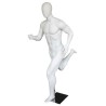 USED 5 ft 11 in Egg head Matte white finish Running Male Mannequin