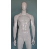 USED 6 ft 3 in Male Mannequin Egg head Glossy white -SFM51E-GW