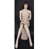 USED Female Sitting Mannequin with face make up front look -SFW42-FT