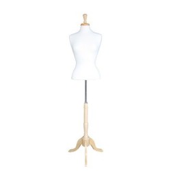 USED Size 6/8 Female Blouse Dress form mannequin with tripod base B7W-FR