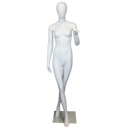 Contemporary Modern Style Female Mannequin cross leg -SFW25E-WT