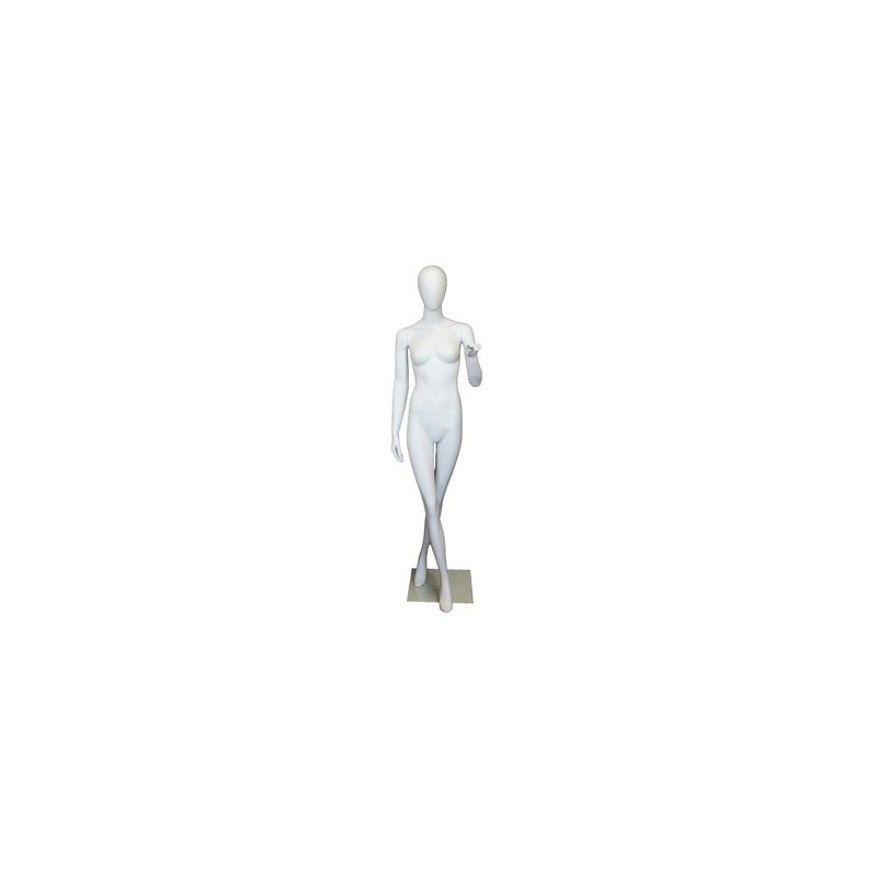 Contemporary Modern Style Female Mannequin cross leg -SFW25E-WT