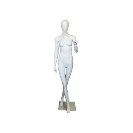 Contemporary Modern Style Female Mannequin cross leg -SFW25E-WT