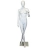 Contemporary Modern Style Female Mannequin cross leg -SFW25E-WT