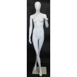 Contemporary Modern Style Female Mannequin cross leg -SFW25E-WT