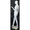 Contemporary Modern Style Female Mannequin cross leg -SFW25E-WT