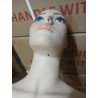 USED Female Sitting Mannequin with face make up front look -SFW42-FT