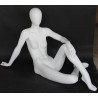 40 in H Egg Head Reclining Sitting Female Mannequin-SFW29E-WT