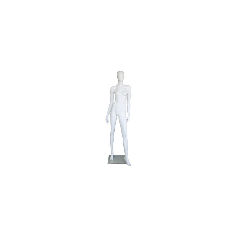 Contemporary Style Egg Head Female Mannequin -SFW39E-WT