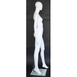 Contemporary Style Egg Head Female Mannequin -SFW39E-WT