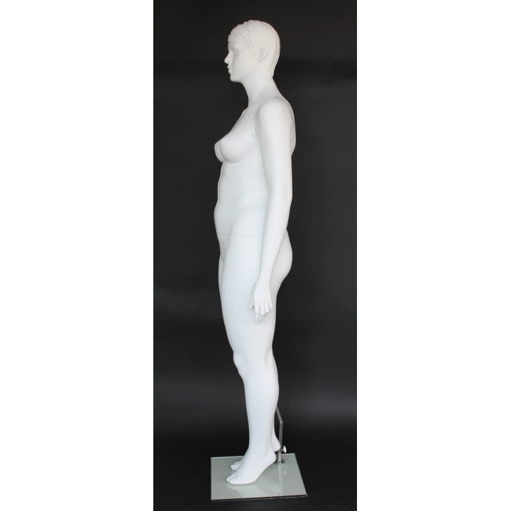PLUS-6 WT Featured Face Matte White Plus size Female Mannequin | NYC Display