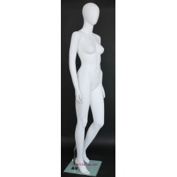 Contemporary Style Egg Head Female Mannequin -SFW42E-WT