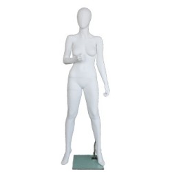 Contemporary Style Egg Head Female Mannequin -SFW44E-WT