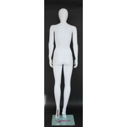 Contemporary Style Egg Head Female Mannequin -SFW45E-WT