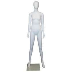 Contemporary Style Egg Head Female Mannequin -SFW49E-WT