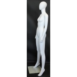 Contemporary Style Egg Head Female Mannequin -SFW49E-WT