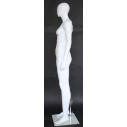 Contemporary Style Egg Head Athletic Female Mannequin -SFW51E-WT