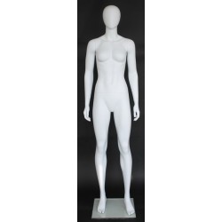 Contemporary Style Egg Head Athletic Female Mannequin -SFW51E-WT