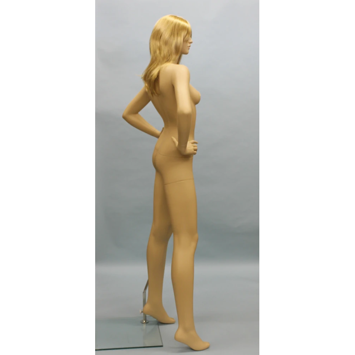 SFE51-FT Flesh Tone Colored Female Full Body mannequin with Hands on Hip