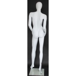 Contemporary Style Egg Head Female Mannequin -SFW54E-WT