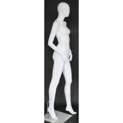 Contemporary Style Egg Head Female Mannequin -SFW54E-WT