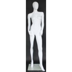 Contemporary Style Egg Head Female Mannequin -SFW54E-WT