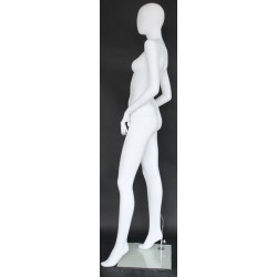 Contemporary Style Egg Head Female Mannequin -SFW54E-WT