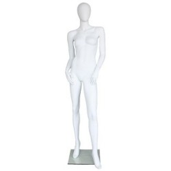 Contemporary Style Egg Head Female Mannequin -SFW54E-WT