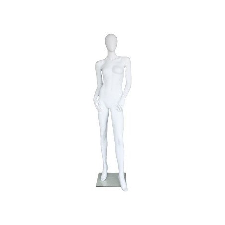 Contemporary Style Egg Head Female Mannequin -SFW54E-WT