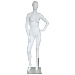 Contemporary Style Egg Head Female Mannequin -SFW57E-WT