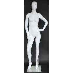 Contemporary Style Egg Head Female Mannequin -SFW57E-WT