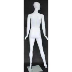 Contemporary Style Egg Head Female Mannequin -SFW58E-WT