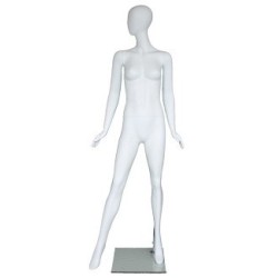 Contemporary Style Egg Head Female Mannequin -SFW58E-WT