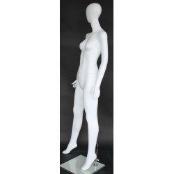 Contemporary Style Egg Head Female Mannequin -SFW58E-WT