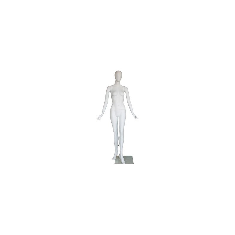 Contemporary Style Egg Head Female Mannequin -SFW59E-WT